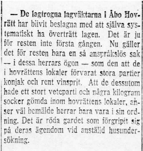 de lagtrogna lagväktarna