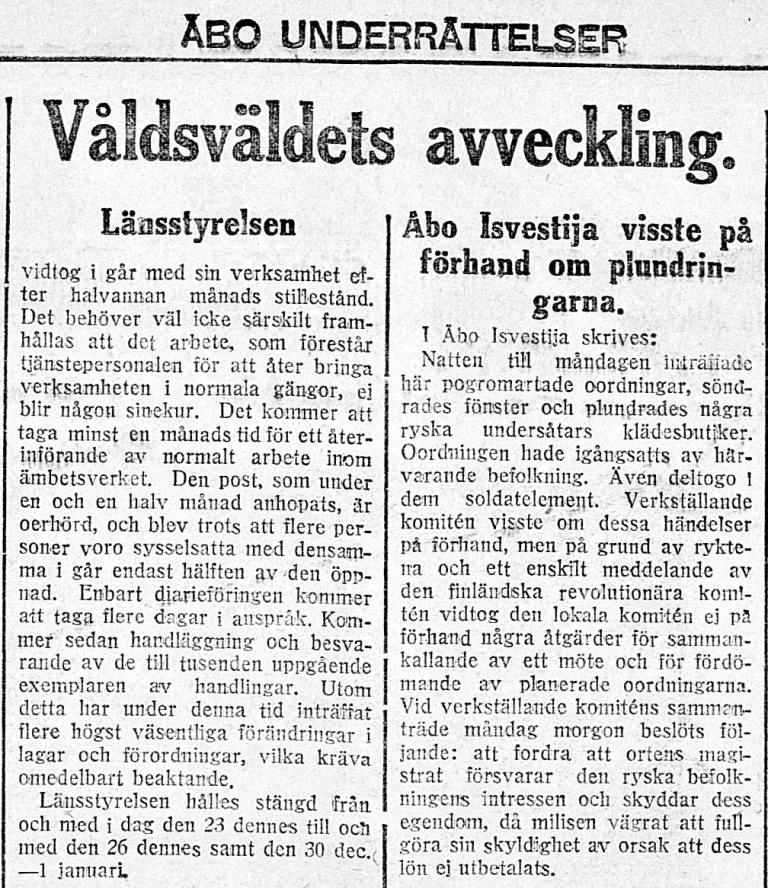våldsväldets avveckling